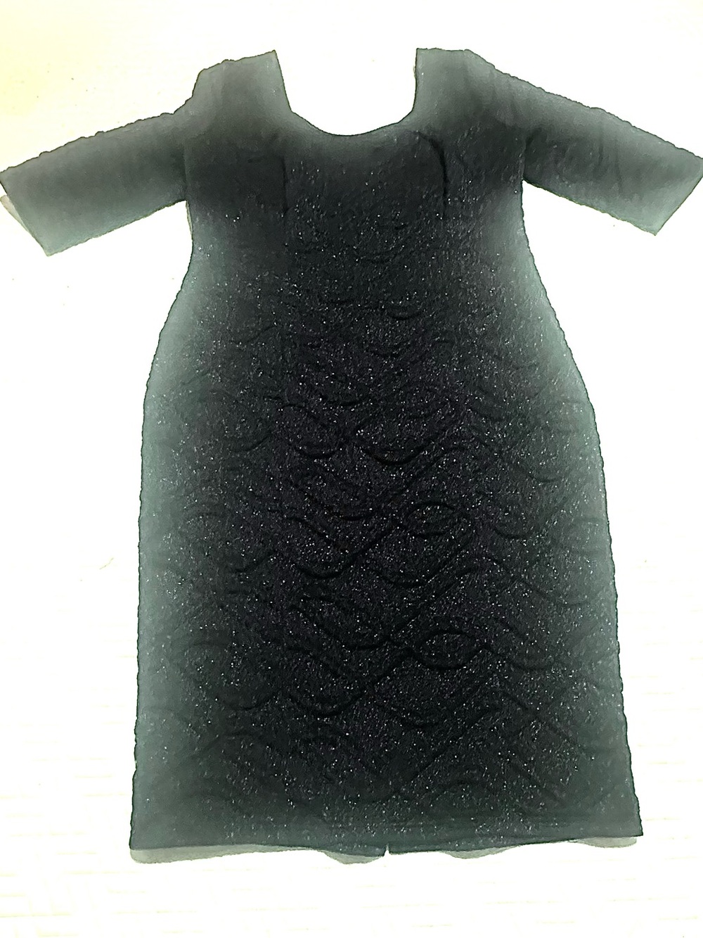 Pepperberry Blue- Black Sparkle Sheath Dress